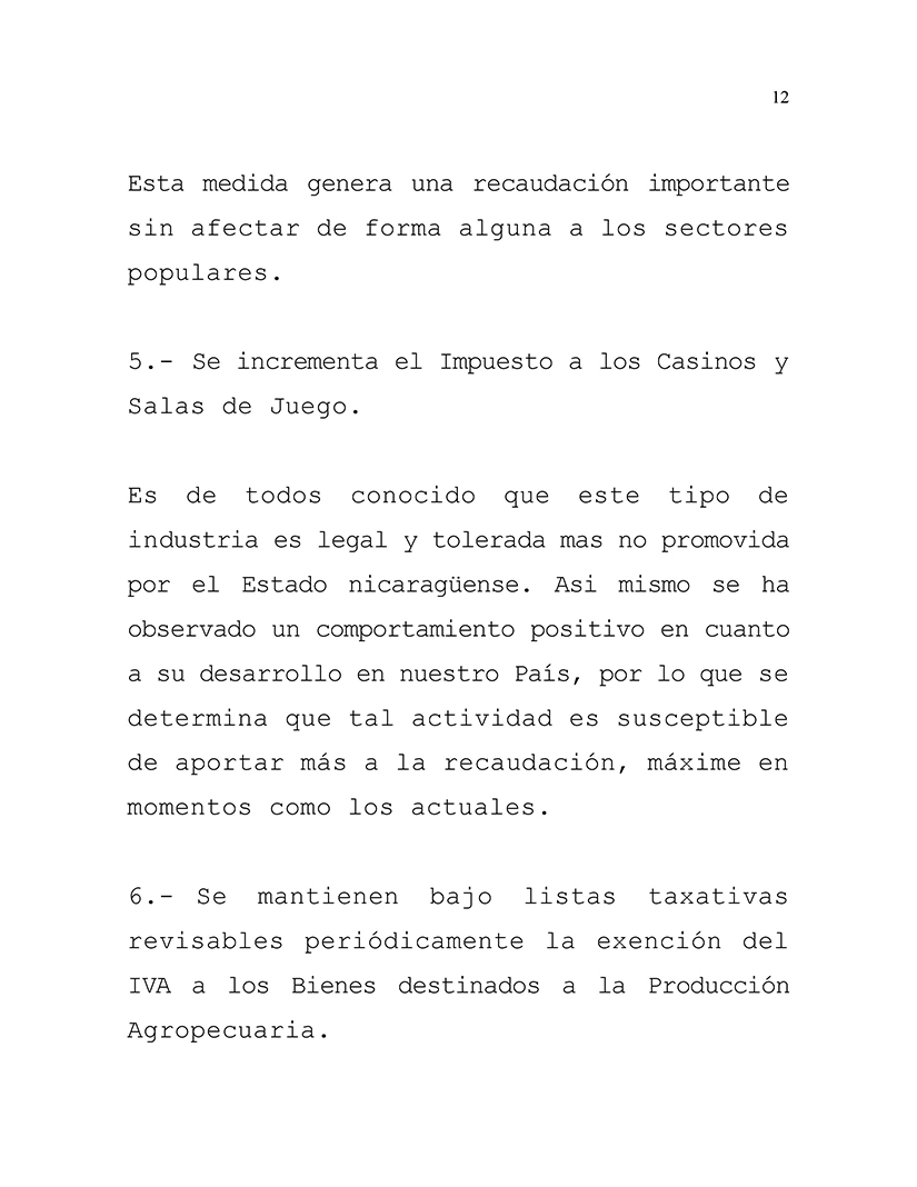 una reforma fiscal para proteger los derechos de las familias nicaragüenses